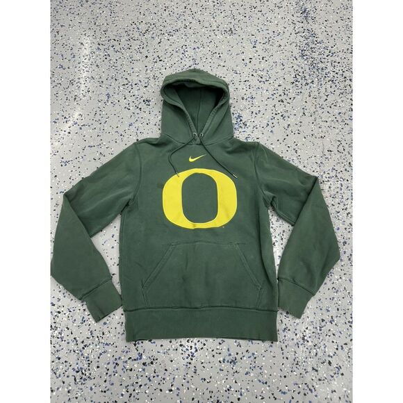 Oregon Ducks Nike Middle Swoosh Men's Hoodie Size Small Green Spot Read - Picture 1 of 4
